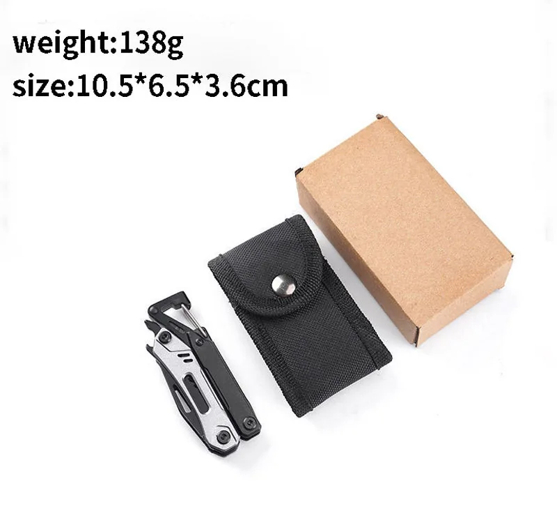 9-in-1 Aluminum Handle Multi-Tool — Black view 4