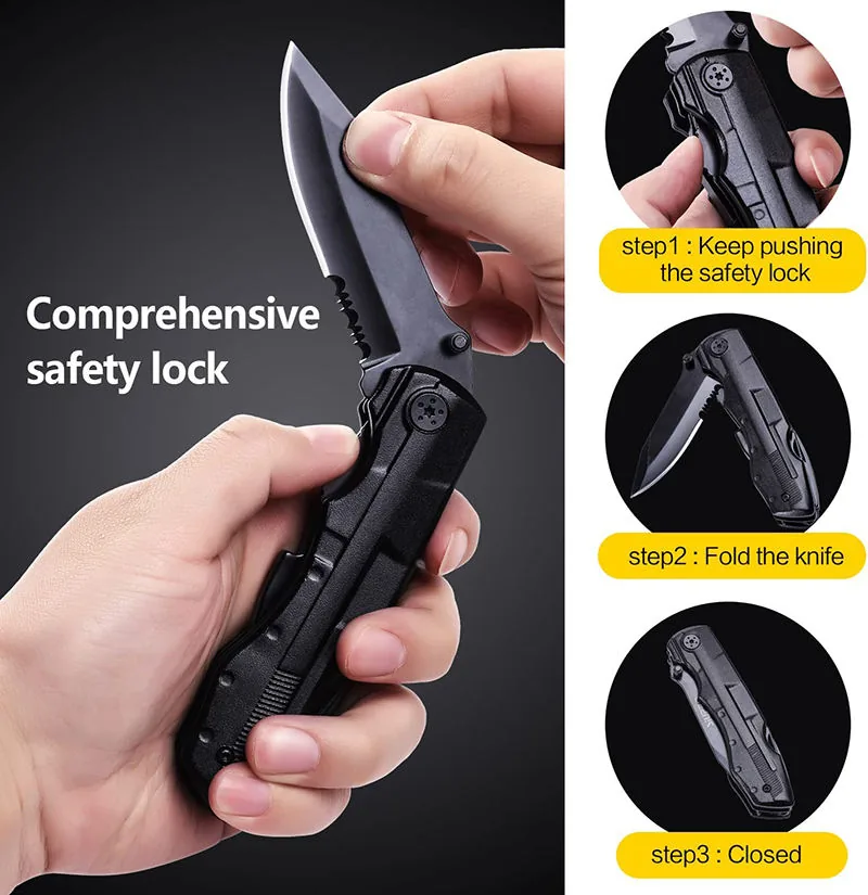 BSCI Multifunction Camping Multi-Tool — Black view 5