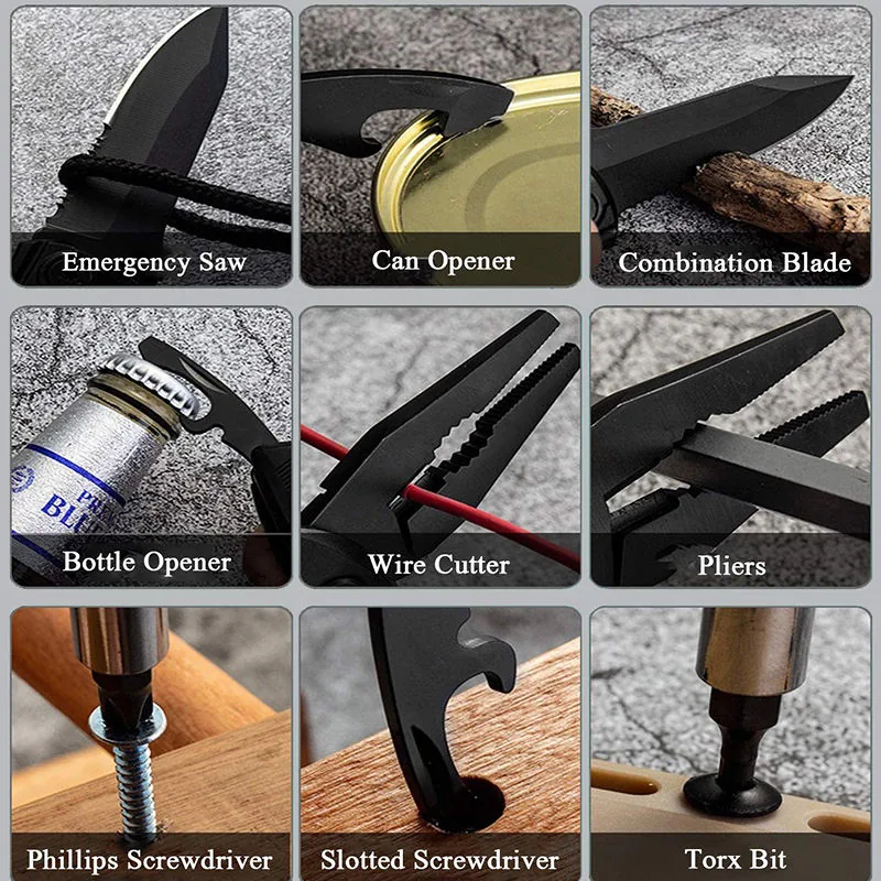 BSCI Multifunction Camping Multi-Tool — Black view 6