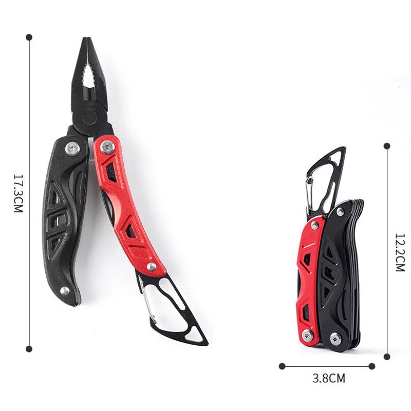 9-in-1 Aluminum Handle Multi-Tool — Black view 2