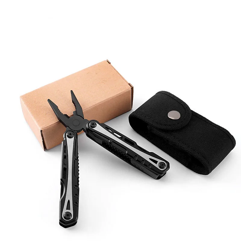 12-in-1 Aluminum Handle Tactical Multi-Tool — Black view 2