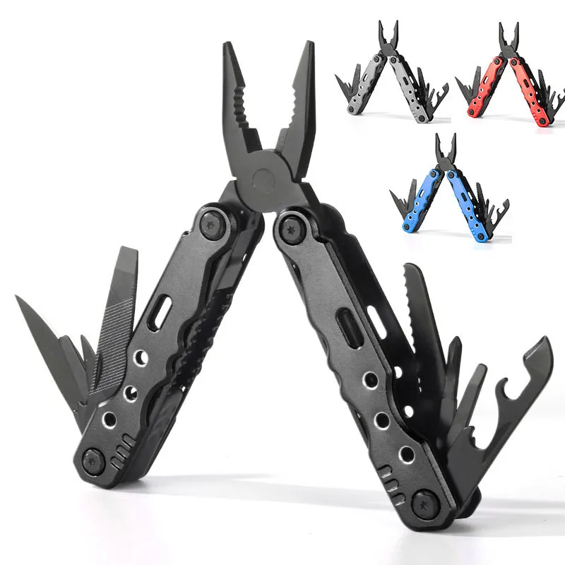 OEM 13-in-1 Stainless Steel Multi-Tool — Black — Survival & Outdoor Tools