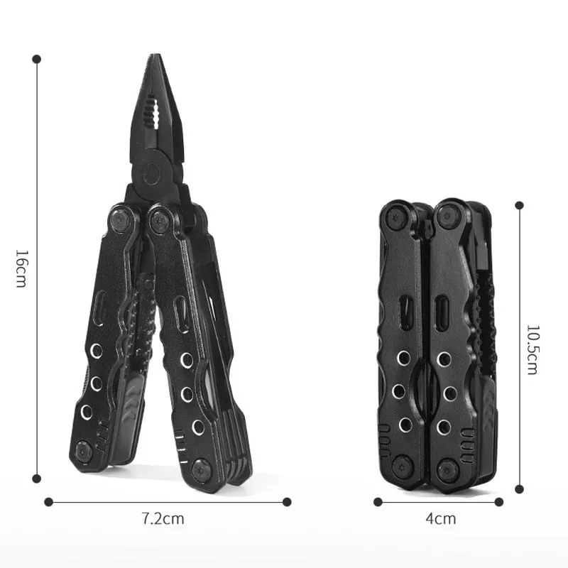 13-in-1 Stainless Steel Multi-Tool — Black view 2