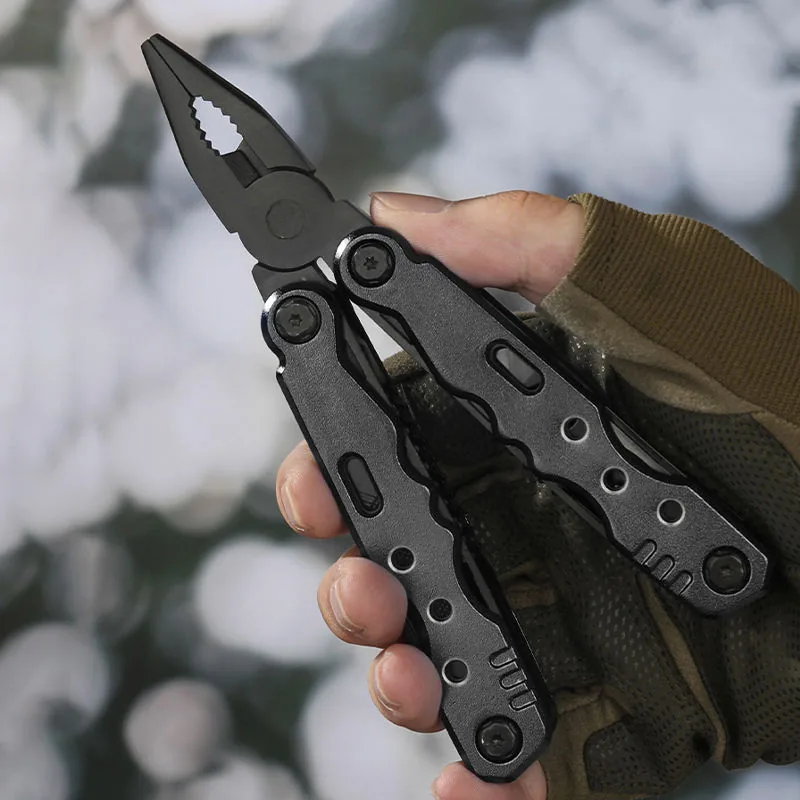 13-in-1 Stainless Steel Multi-Tool — Black view 3
