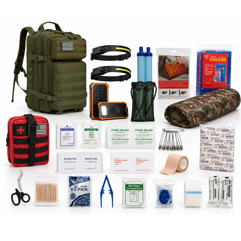 Custom 72-Hour Survival Backpack — Black view 2
