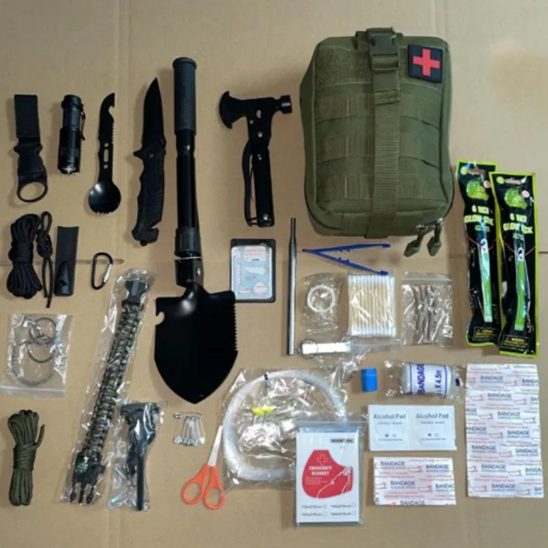 Car Outdoor Camping Tactical Gear Kit — Black view 2