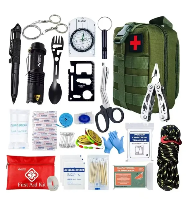 Complete Survival Kit Backpack 72 Hour — Black view 2