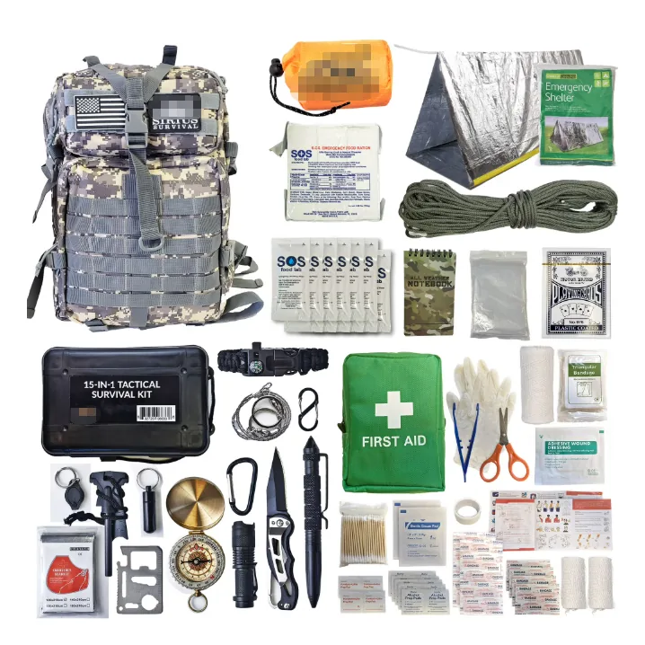 Bug-Out Bag Starter Kit 72 Hour — Black view 2