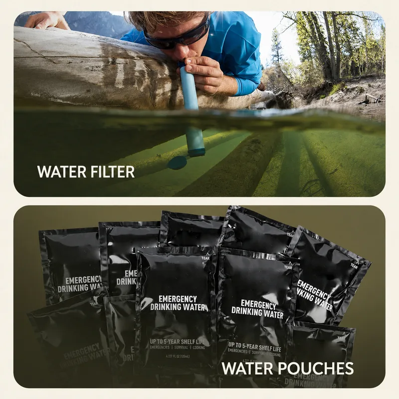 Large Capacity 72-Hour Survival Kit — Black view 5