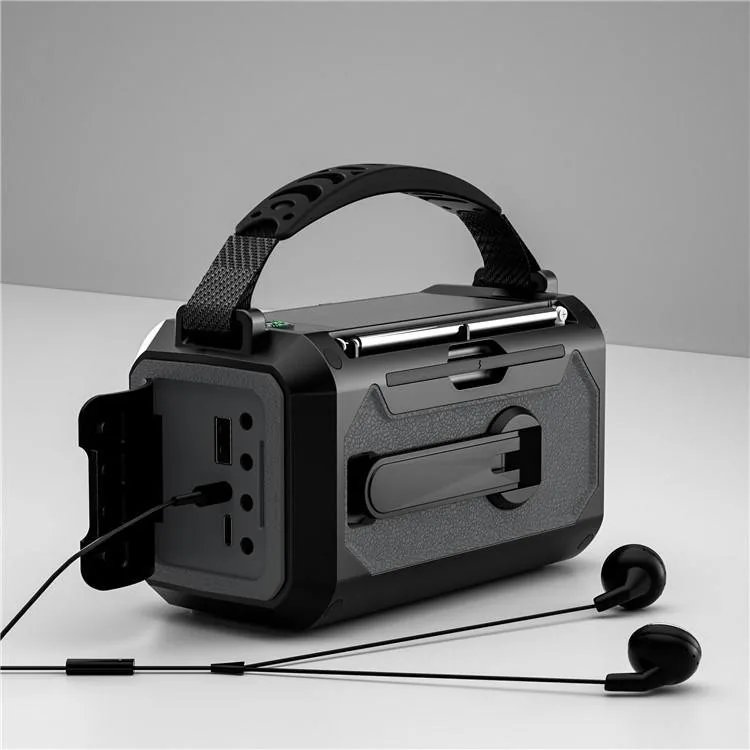Hand Crank Power Generator Emergency — Black view 2