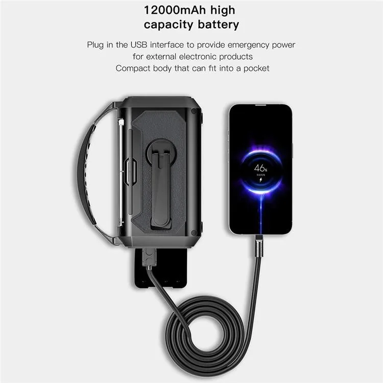 Hand Crank Power Generator Emergency — Black view 3