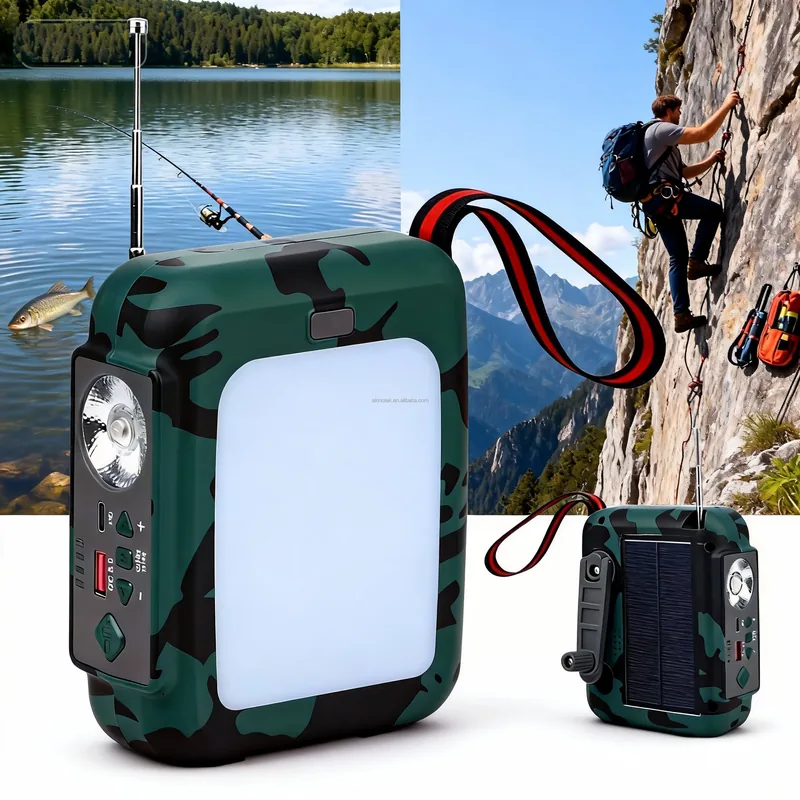 Hand Crank Power Bank 20000mAh — Black — Survival & Outdoor Tools