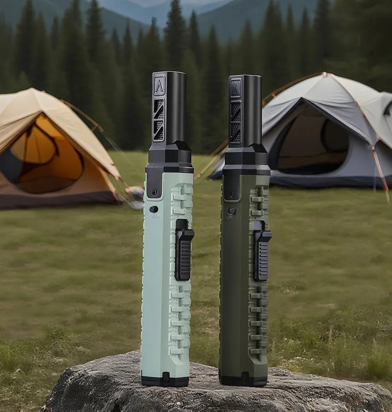 Windproof Jet Flame Lighter — Black — Survival & Outdoor Tools