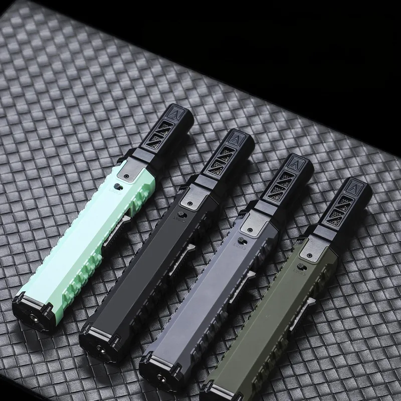 Windproof Jet Flame Lighter — Black view 2