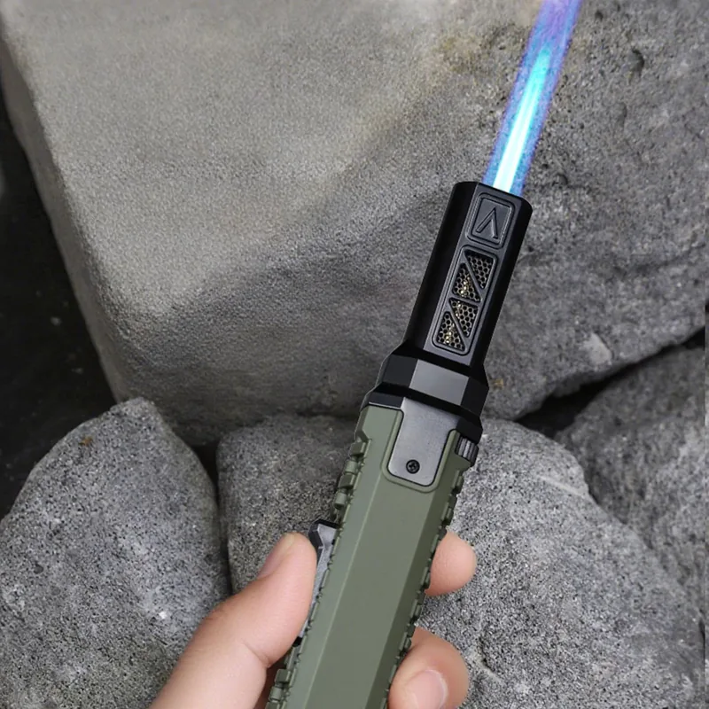 Windproof Jet Flame Lighter — Black view 4