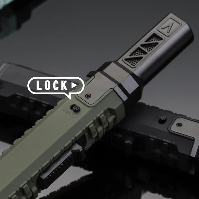Windproof Jet Flame Lighter — Black view 5