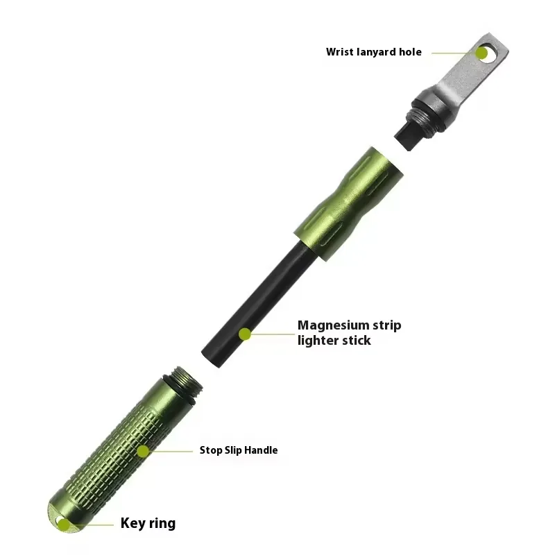 Magnesium Fire Starter Kit — Black view 2