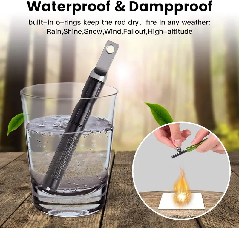 Magnesium Fire Starter Kit — Black view 5