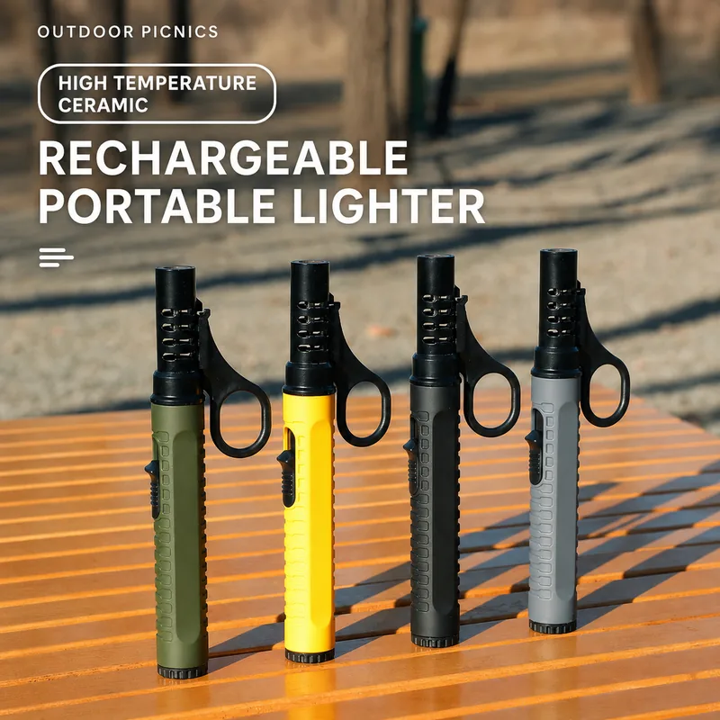 Windproof ABS Zinc Alloy Igniter — Black — Survival & Outdoor Tools