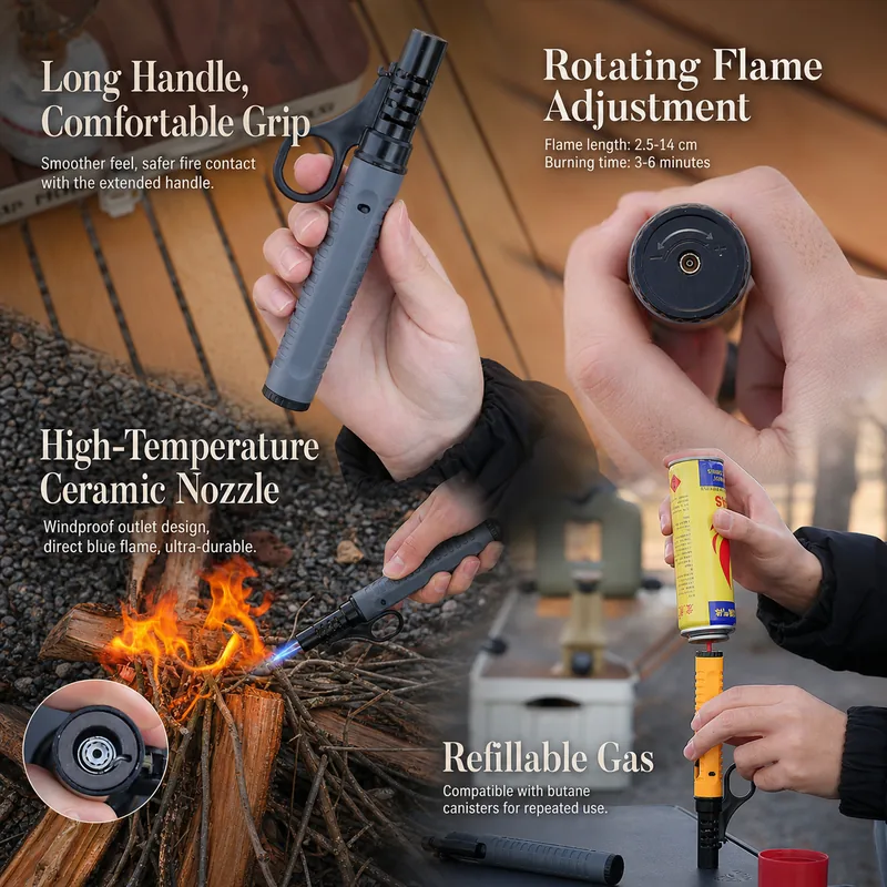 Windproof ABS Zinc Alloy Igniter — Black view 3