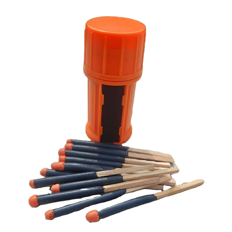 Waterproof Windproof Candle Matches 50mm — Orange — Survival & Outdoor Tools