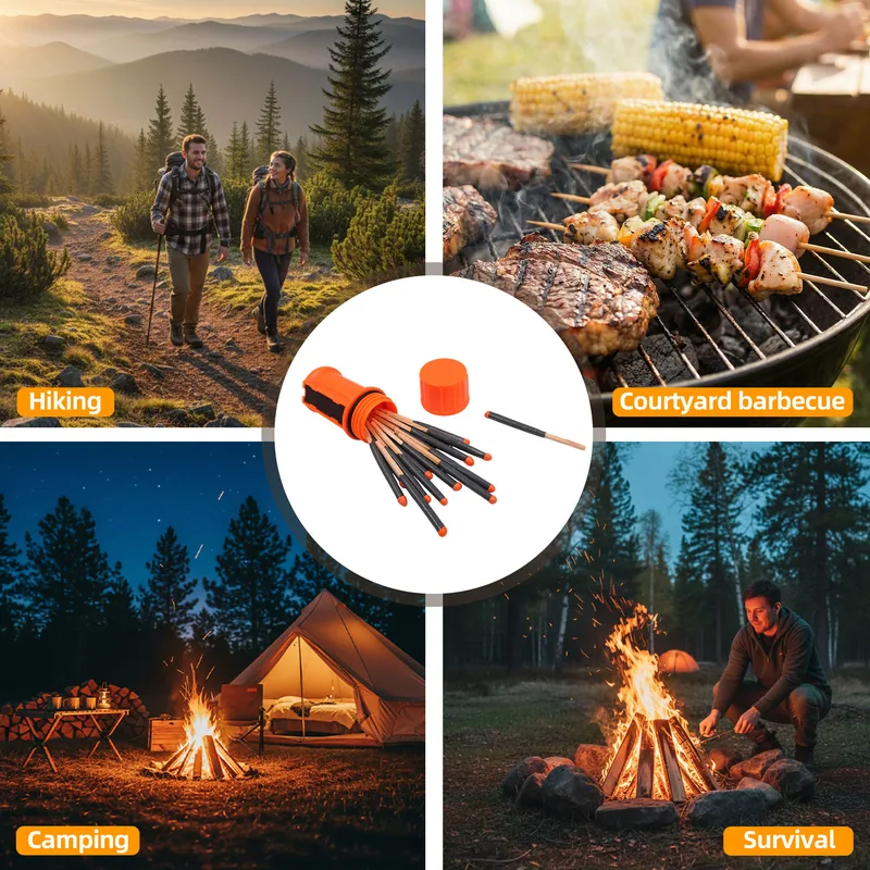 Waterproof Matches 65mm — Orange view 6