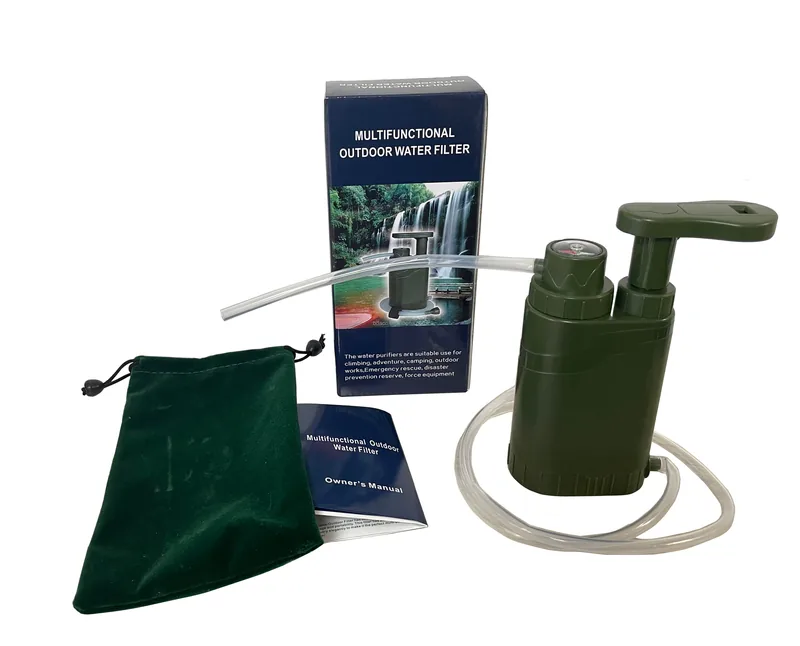 Multi-Functional Water Purifier — Green — Survival & Outdoor Tools