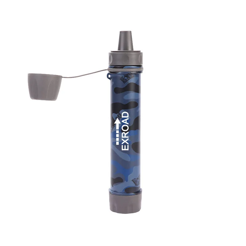 Personal Straw Water Filtration System — Camo — Survival & Outdoor Tools