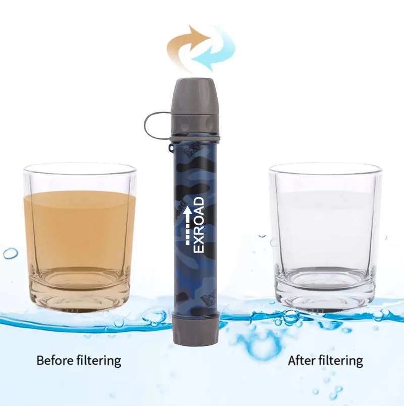 Personal Straw Water Filtration System — Camo view 2