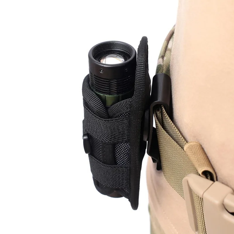 360 Degree Rotatable Flashlight Pouch with Belt Holster — Tactical Accessories