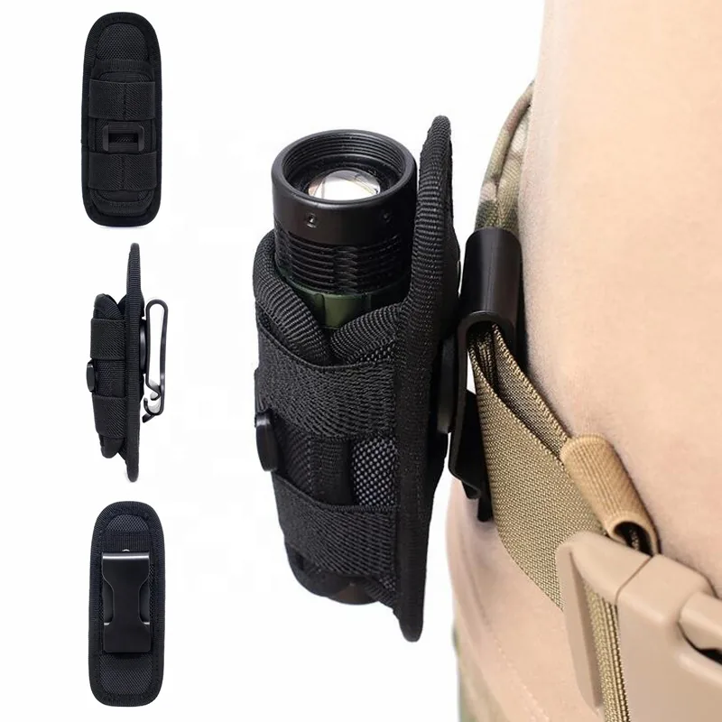 360 Degree Rotatable Flashlight Pouch with Belt Holster view 2