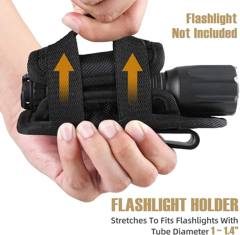 Rotatable Flashlight Holder with 360 Degree Swivel Clip view 3
