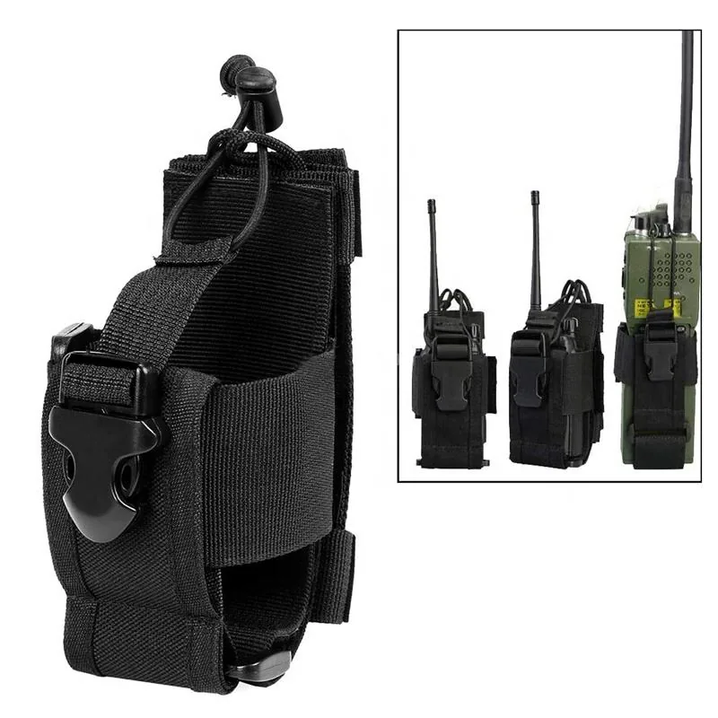 MOLLE Radio Walkie Talkie Pouch with Waterproof Zipper — Tactical Accessories