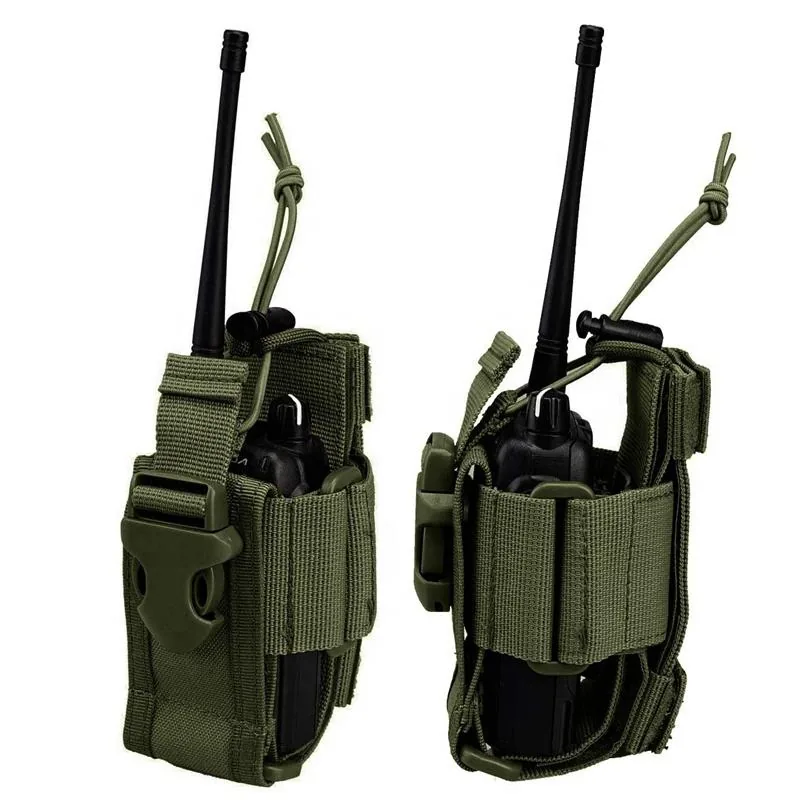 MOLLE Radio Walkie Talkie Pouch with Waterproof Zipper view 2