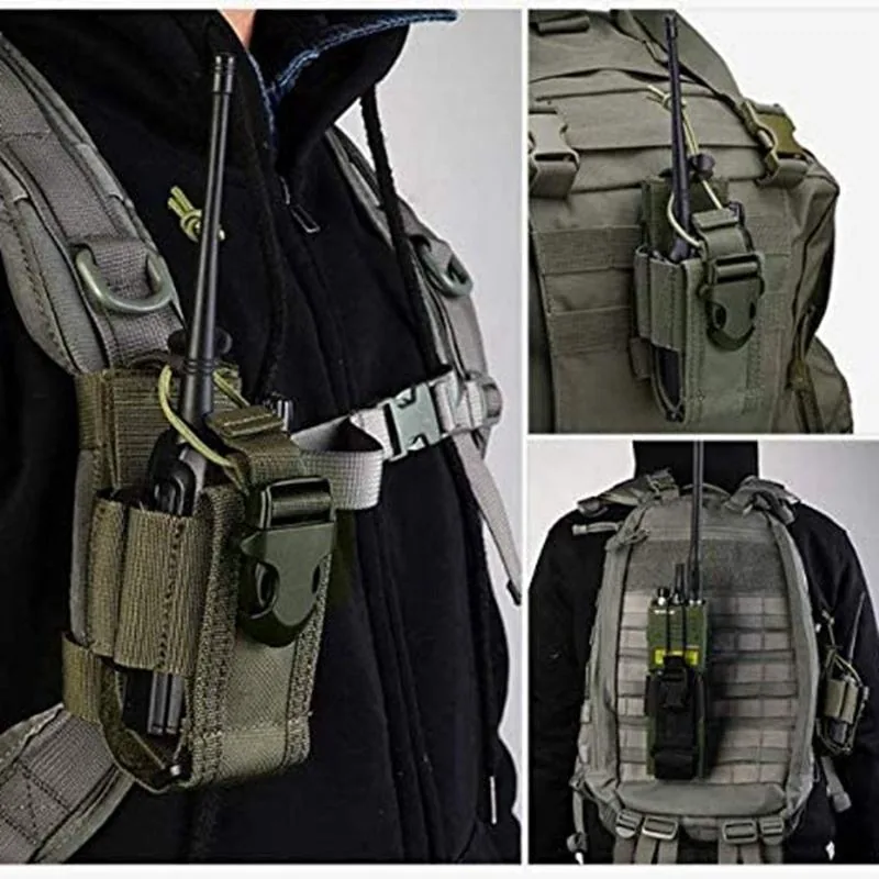 MOLLE Radio Walkie Talkie Pouch with Waterproof Zipper view 3