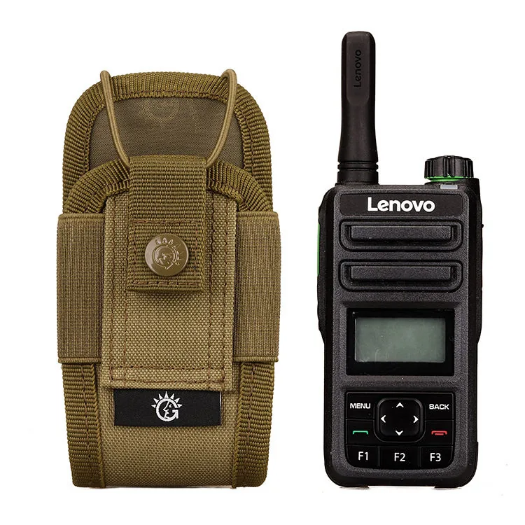 Compact MOLLE Utility Radio Holder Bag with Camo Pattern view 3