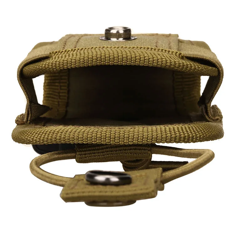 Compact MOLLE Utility Radio Holder Bag with Camo Pattern view 4