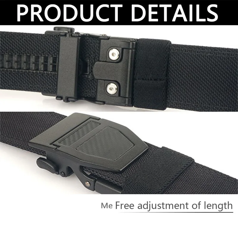 3.8cm Wholesale Tactical Belt — Black view 4