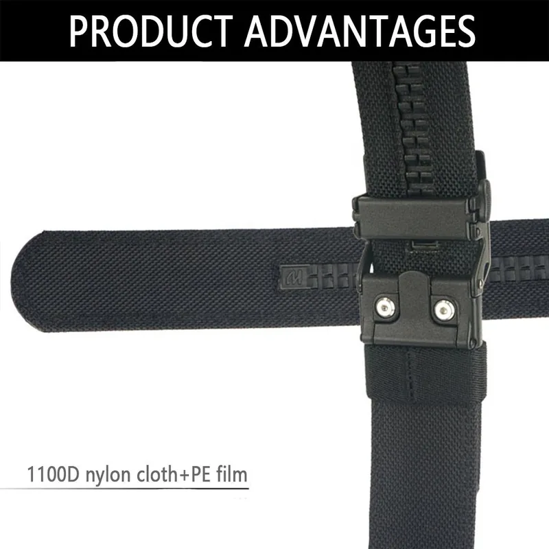 3.8cm Wholesale Tactical Belt — Black view 5