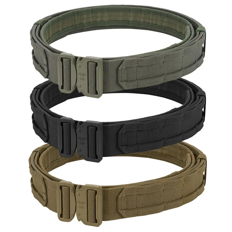 Nylon MOLLE Battle Belt — Black — Tactical Accessories