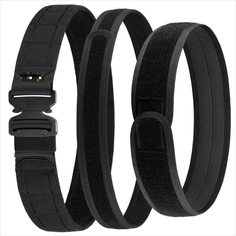 Two-in-One Tactical Waist Belt — Black — Tactical Accessories