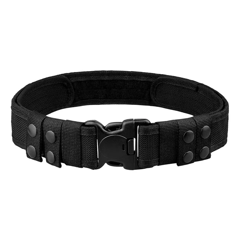 Factory Price Tactical Belt Nylon — Black view 4