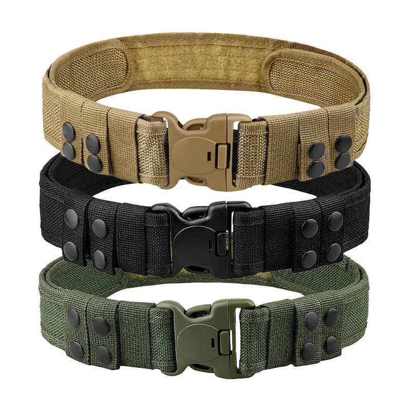 Factory Price Tactical Belt Nylon — Black view 6