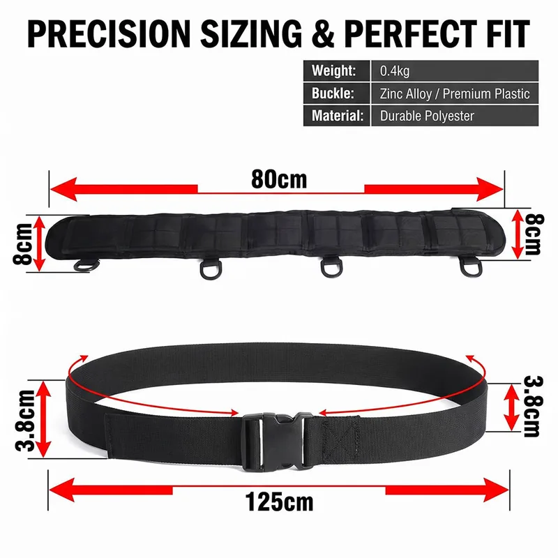 Multi-Function Tactical Waist Gear — Black view 2