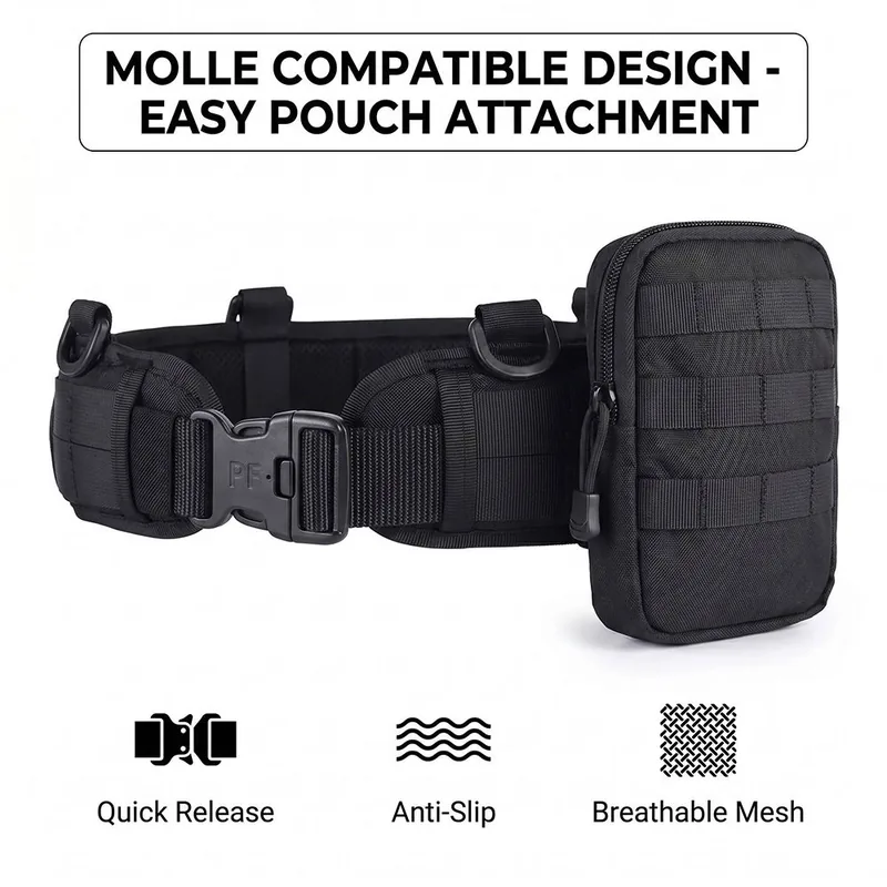 Multi-Function Tactical Waist Gear — Black view 4