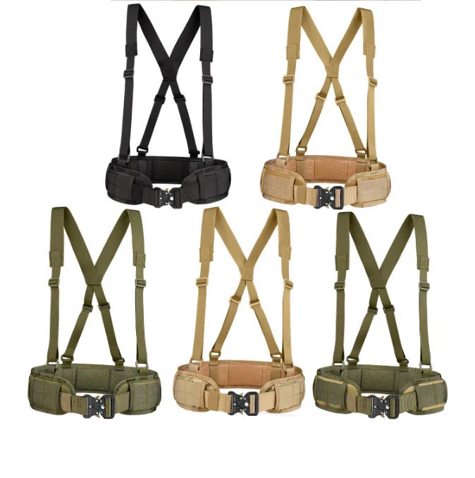 MOLLE Waist Belt Vest Belt — Black — Tactical Accessories