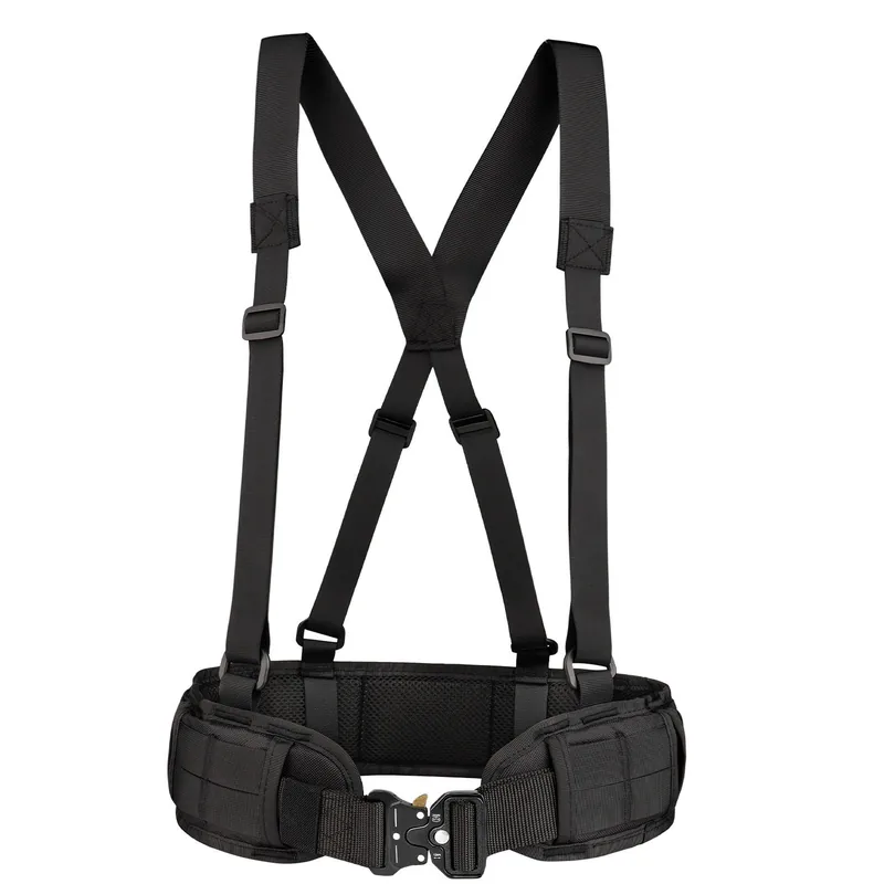MOLLE Waist Belt Vest Belt — Black view 3