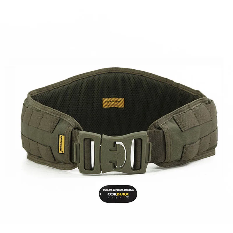 Solid Color Nylon Duty MOLLE Belt — Black — Tactical Accessories