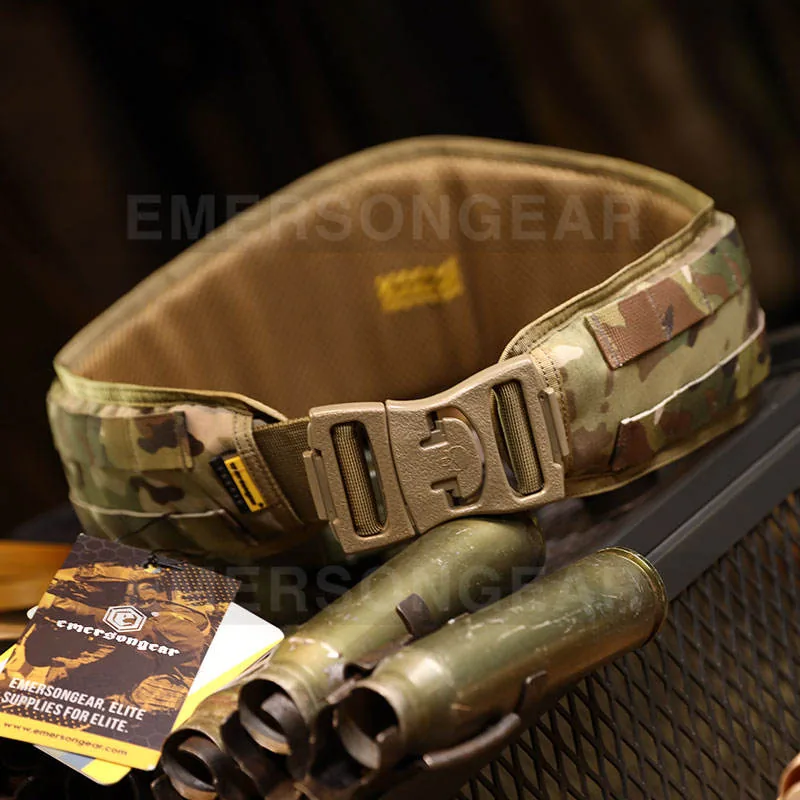 Solid Color Nylon Duty MOLLE Belt — Black view 5