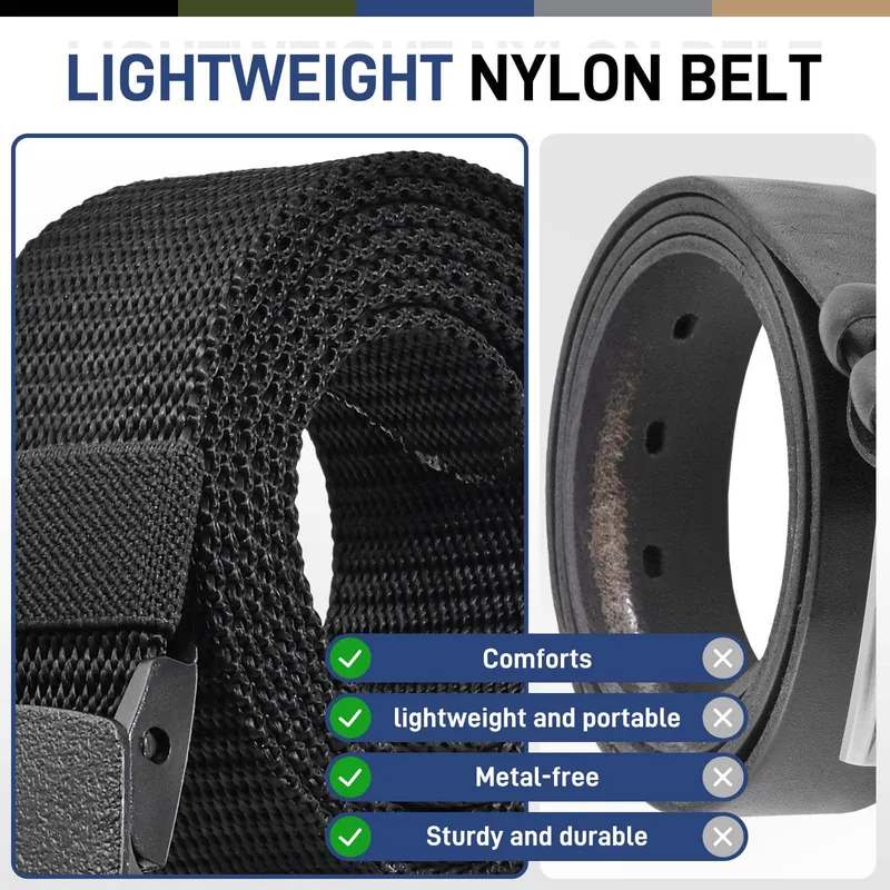 Luxury Woven Tactical Belt 3.8cm — Black view 4
